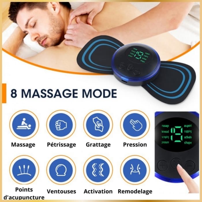 Masseur EMS Patch Rechargeable 8 Modes 19 Niveaux 4