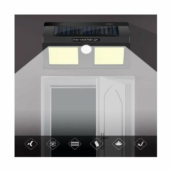 Lampe Solaire Murale 40 LED Puissant Avec Détecteur De Mouvement 4