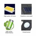 Lampe Solaire Murale 40 LED Puissant Avec Détecteur De Mouvement 6