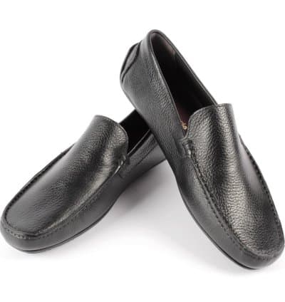 Mocassin Vittorio Freccia Oscar Noir Cuir