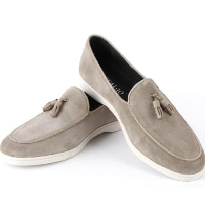 Mocassin CORVALLO Mittens Daim Gris