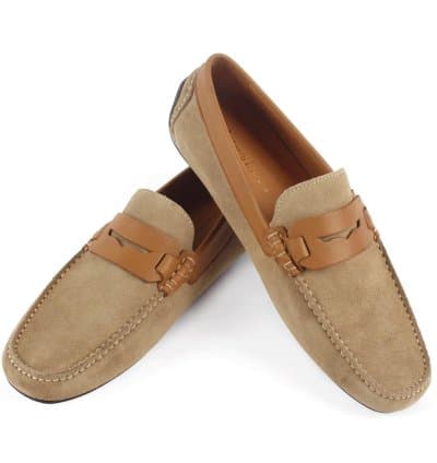 Mocassin Vittorio Freccia Papegai Daim Beige