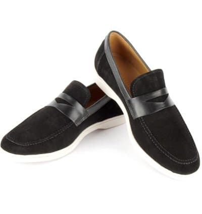 Mocassin CORVALLO Sharpie Daim Noir