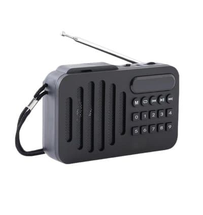 Radio FM avec haut-parleur rechargeable avec l’energie solaire