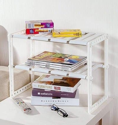 Élément de rangement 2 etages ajustable