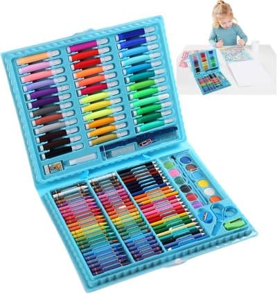 Malette de coloriage et peinture 150 pcs