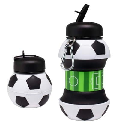 Gourde pliable en forme de ballon de football