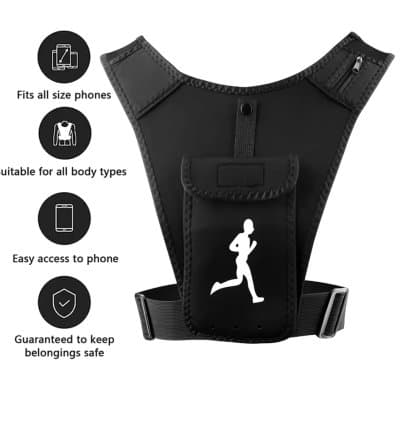Gilet de Course avec Support de téléphone étanche