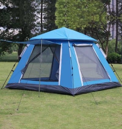 Tente de camping pyramidale à montage automatique 6 personnes