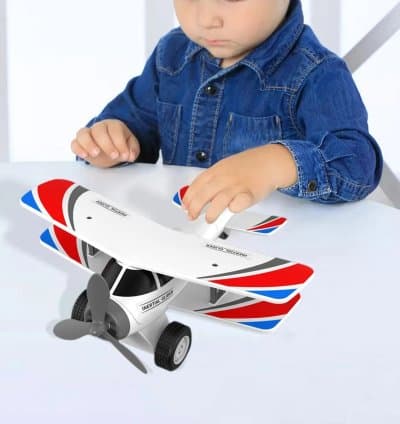Avion jouet à manivelle pour enfant