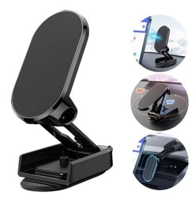 Support De Téléphone Magnétique De Voiture Rotatif Réglable