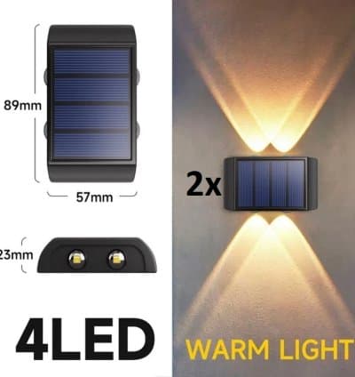 Pack De 2 Lampes Solaires Sans Fil