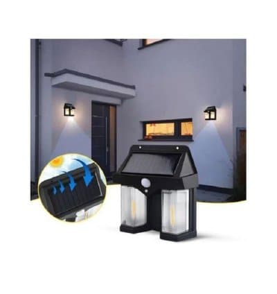 Applique Murale Avec Lampe Solaire & Détecteur Mouvement