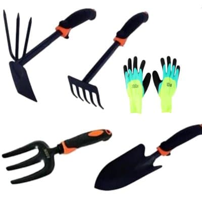 Kit D’outils De Jardinage : Serviette & Houe & Bêche & Une Fourche