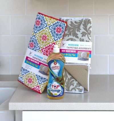 PACK 2 MICROFIBRES + GEL VAISSELLE 580ML GRATUIT