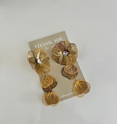 Boucles d’oreilles fleuries