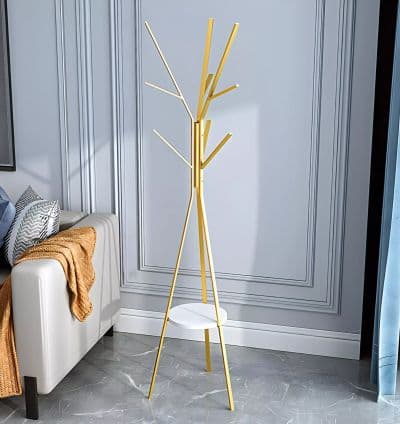 Porte manteaux Arbre Dore