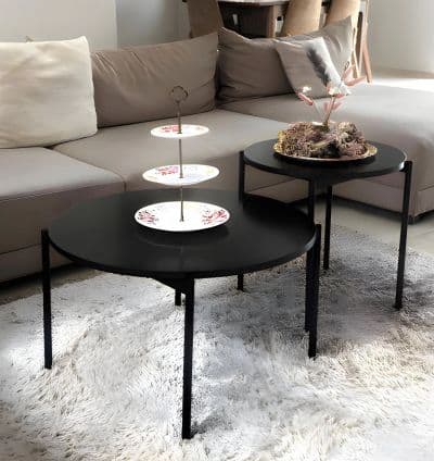 Ensemble de Tables Basses OSCAR Noir