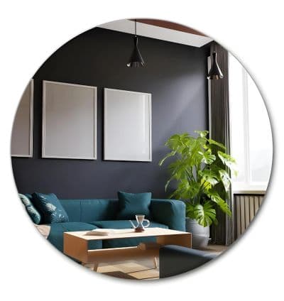 Miroir Rond Sans Cadre – Diamètre 80 cm