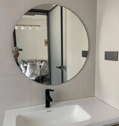 Miroir Rond Sans Cadre – Diamètre 50 cm