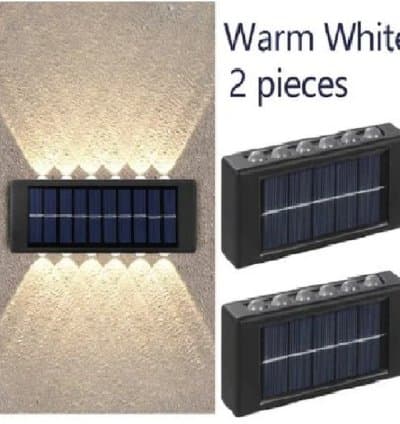 Pack De 2 Appliques Solaires Sans Fil 12 LED