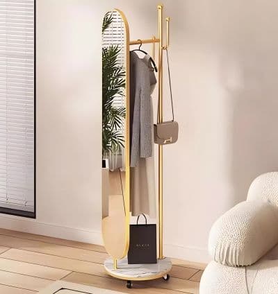 Apolo Mirror Dore – Porte-Manteaux avec Miroir