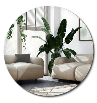 Miroir Rond Sans Cadre – Diamètre 70 cm
