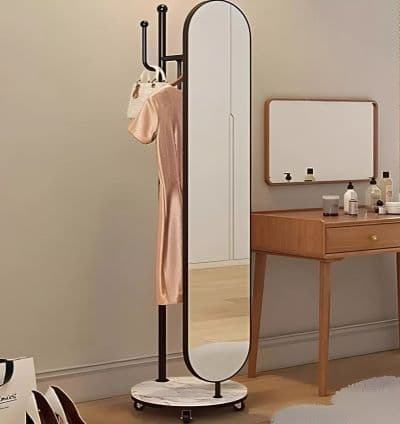 Apolo Mirror Noir – Porte-Manteau avec Miroir