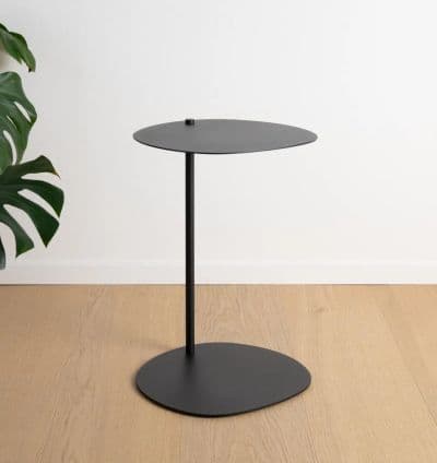 Table D’appoint En Metal Noir