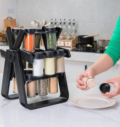 Porte Epices Rotatif 18 Pots