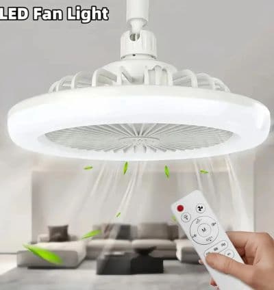 Ventilateur de plafond LED multifonction – Design moderne et silencieux