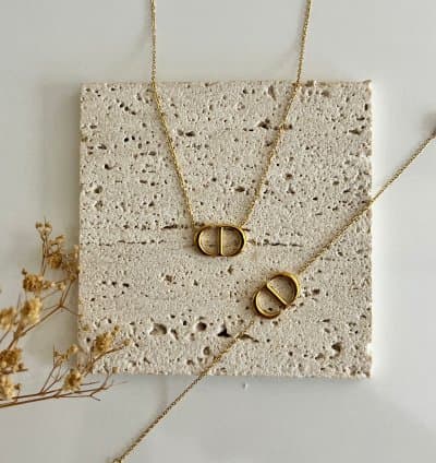 Collier / Bracelet Christian Dior En acier inoxydable