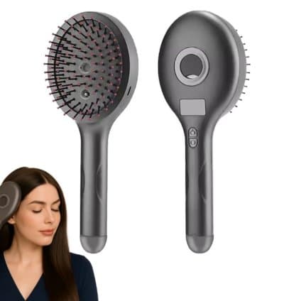 Brosse de massage à 4 modes avec fonction spray
