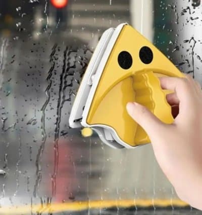 Nettoyant magnétique double face pour vitre