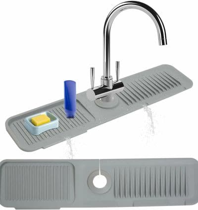Tapis plateau en silicone Robinet D’évier Cuisine