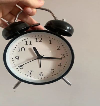 Horloge réveil double cloche grand modèle-Noir