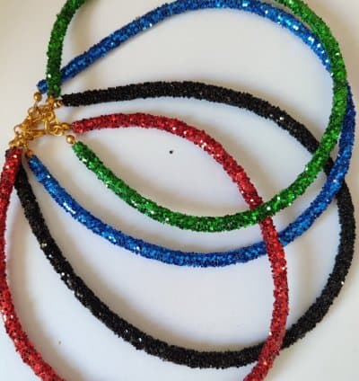 Collier paillettes