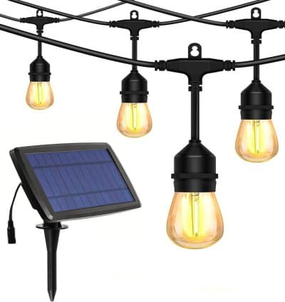Guirlande solaire extérieure étanche 10 m -10 ampoules