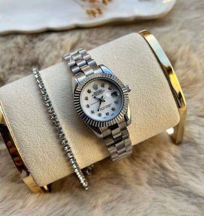 Montre + bracelet En acier inoxydable