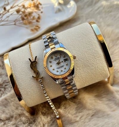 Montre + bracelet En acier inoxydable