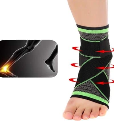 Soutien Attelle Cheville Sport Tissage 3D Élastique