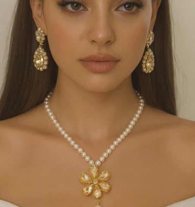 Parure Fleur swarovski