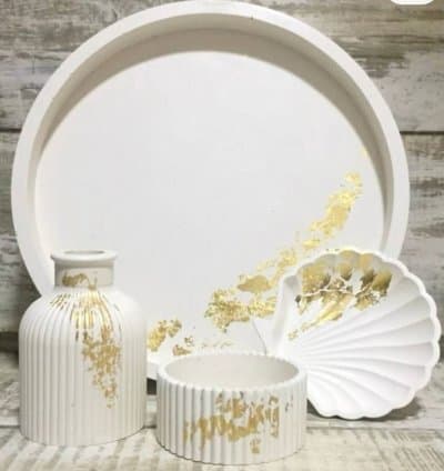 Set de décoration en plâtre
