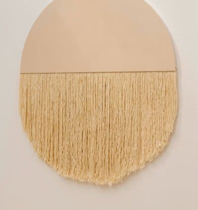 Décoration murale en macramé