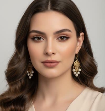 Boucles khomsa filigrane