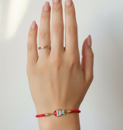 Bracelet poisson rouge