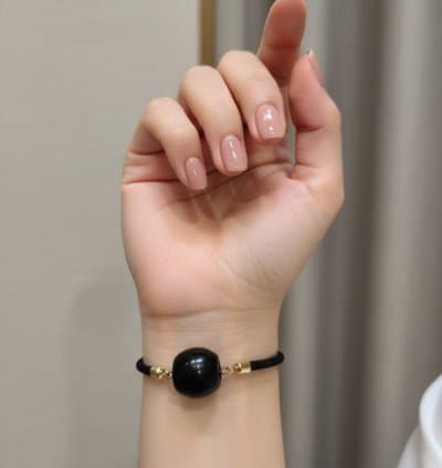 Bracelet pierre noire
