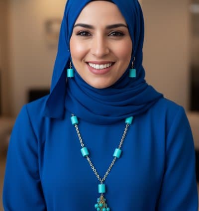 Collier sautoir turquoise