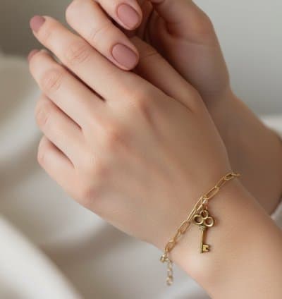 Bracelet chaine clé