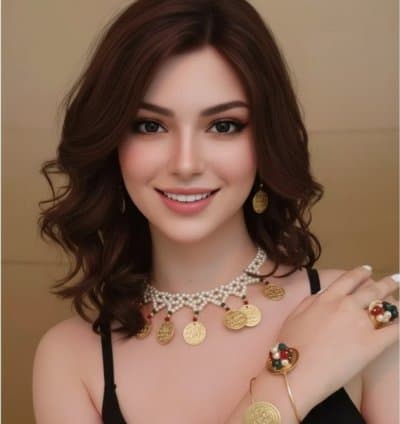 Collier Tlila revisité+bracelet+bague et boucles d'oreilles